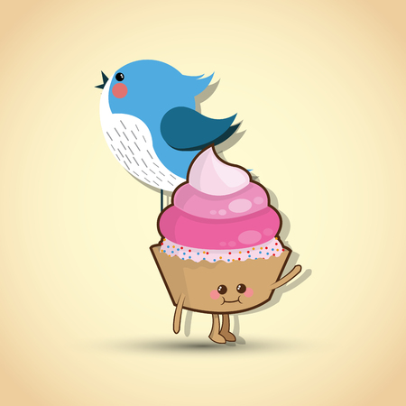 Happy birthday concept with icon design, vector illustration 10 eps graphic.のイラスト素材