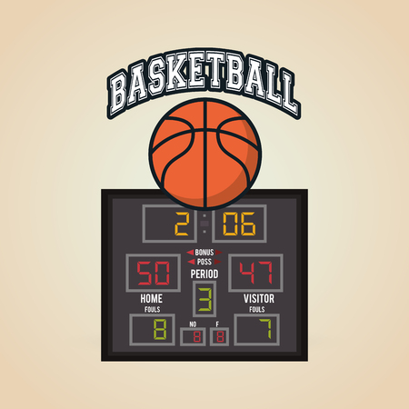 basketball concept with icon design, vector illustration 10 eps graphic.のイラスト素材