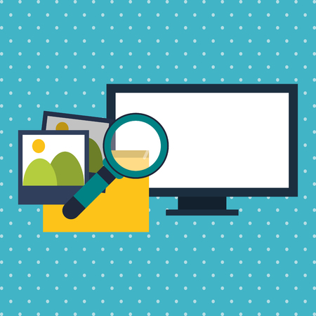 data center concept with icon design, vector illustration 10 eps graphic.のイラスト素材