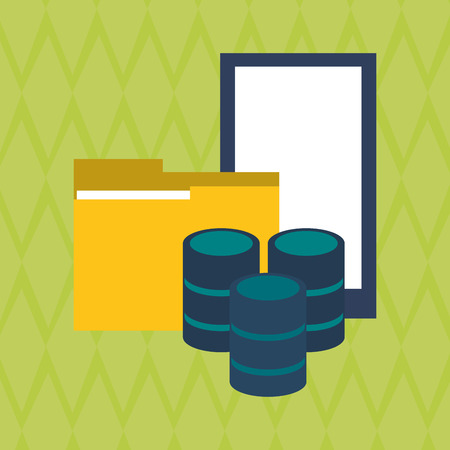 data center concept with icon design, vector illustration 10 eps graphic.のイラスト素材