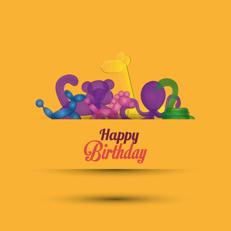 balloons concept with icon designのイラスト素材