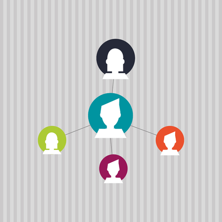 Social media concept with icon design, vector illustration 10 eps graphic.のイラスト素材