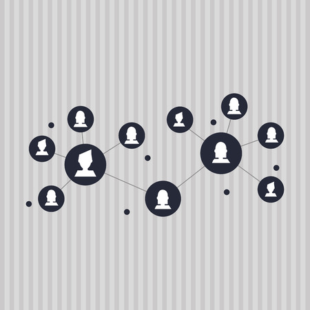 Social media concept with icon design, vector illustration 10 eps graphic.のイラスト素材