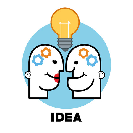 Idea concept with icon design, vector illustration 10 eps graphic.のイラスト素材