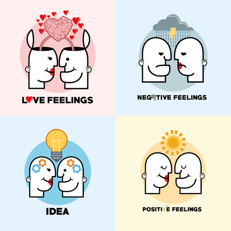 Mind concept with icon set design, vector illustration 10 eps graphic.のイラスト素材
