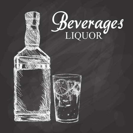 Beverages concept with icon design, vector illustration 10 eps graphic.のイラスト素材