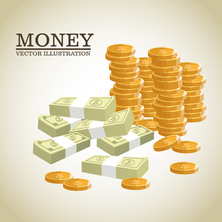 Money concept with icon design, vector illustration 10 eps graphic.のイラスト素材