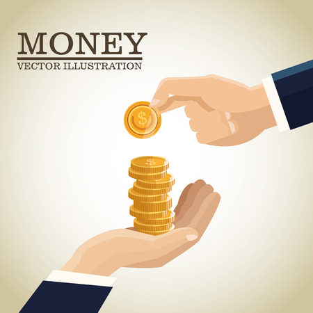 Money concept with icon design, vector illustration 10 eps graphic.のイラスト素材