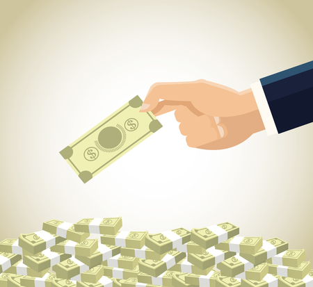 Money concept with icon design, vector illustration 10 eps graphic.のイラスト素材