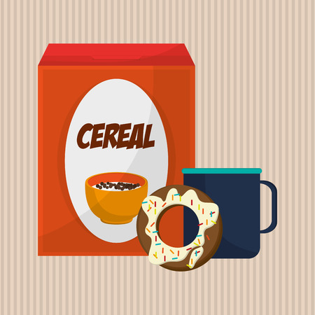 breakfast  concept with icon design, vector illustration 10 eps graphic.のイラスト素材