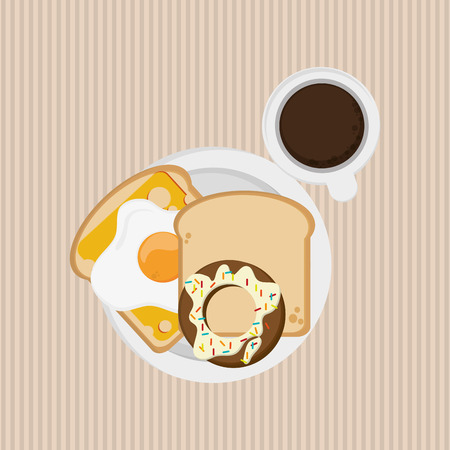 breakfast  concept with icon design, vector illustration 10 eps graphic.のイラスト素材