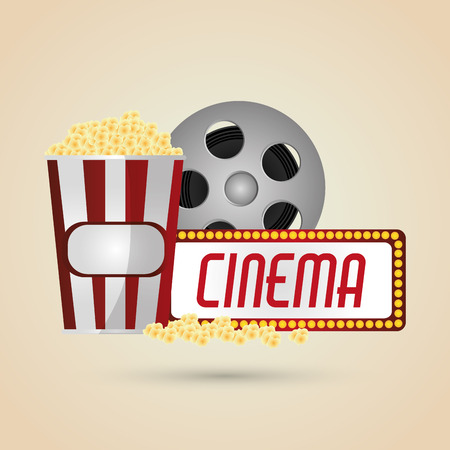cinema concept with icon design, vector illustration 10 eps graphic.のイラスト素材