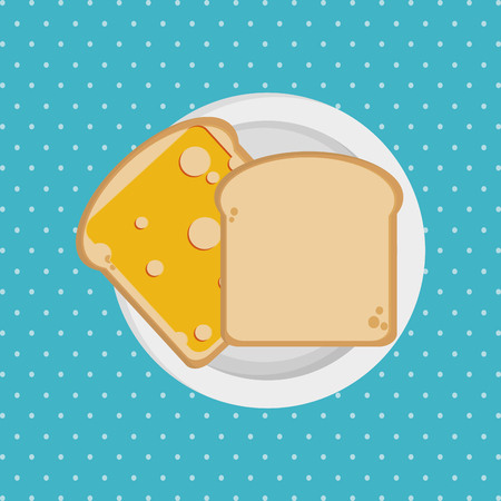 breakfast  concept with icon design, vector illustration 10 eps graphic.のイラスト素材