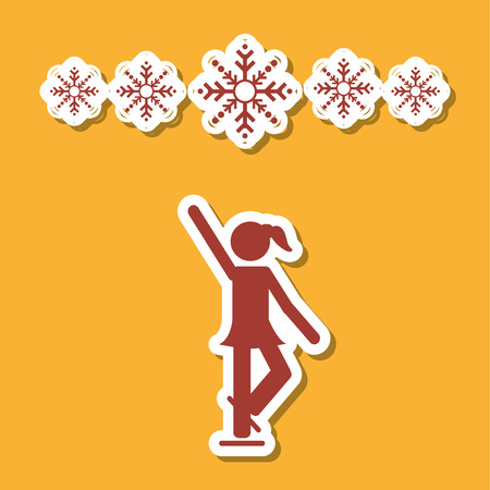 winter sport concept with icon design, vector illustration 10 eps graphic.のイラスト素材