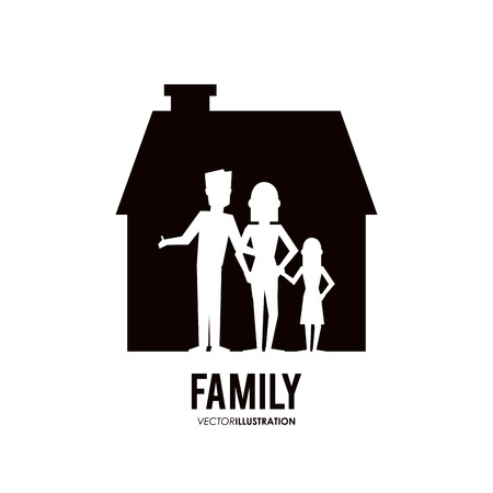 Family concept with icon design, vector illustration 10 eps graphic.のイラスト素材