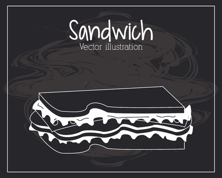 Sandwich concept with icon design, vector illustration 10 eps graphic.のイラスト素材