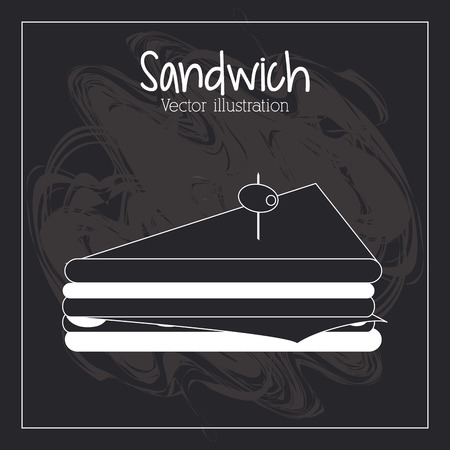 Sandwich concept with icon design, vector illustration 10 eps graphic.のイラスト素材