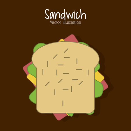 Sandwich concept with icon design, vector illustration 10 eps graphic.のイラスト素材