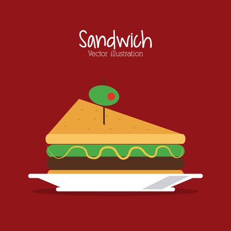 Sandwich concept with icon design, vector illustration 10 eps graphic.のイラスト素材