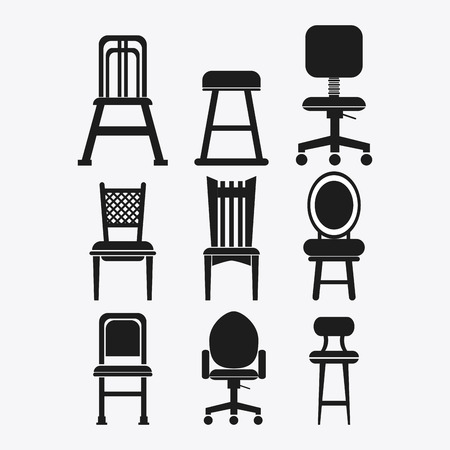 chair concept with icon design, vector illustration 10 eps graphic.のイラスト素材