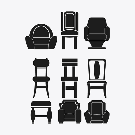 chair concept with icon design, vector illustration 10 eps graphic.のイラスト素材