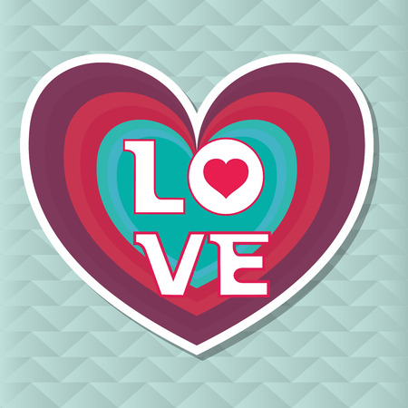 Love concept with icon design, vector illustration 10 eps graphic.のイラスト素材