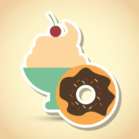 Food concept with icon design, vector illustration 10 eps graphic.のイラスト素材