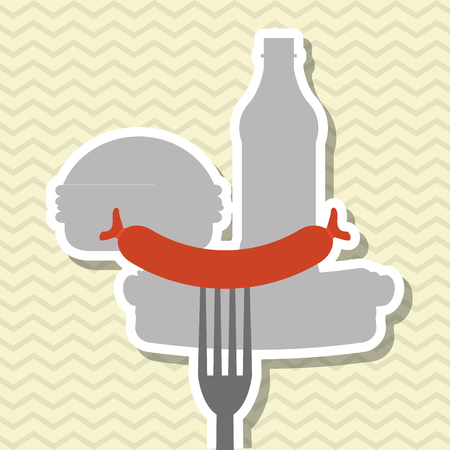 Food concept with icon design, vector illustration 10 eps graphic.のイラスト素材