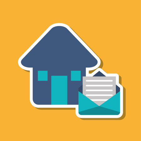 email concept with envelope icon design, vector illustration 10 eps graphic.のイラスト素材