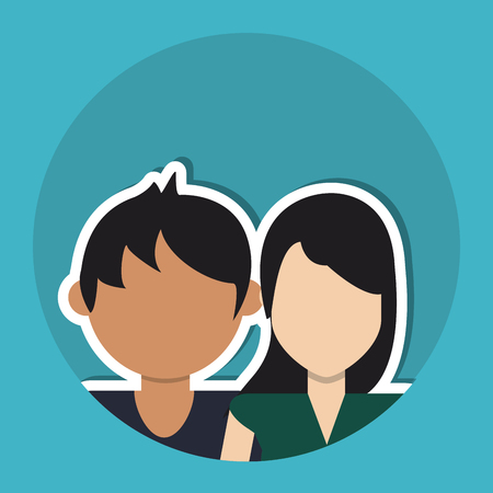 People concept with person icon design, vector illustration 10 eps graphic.のイラスト素材