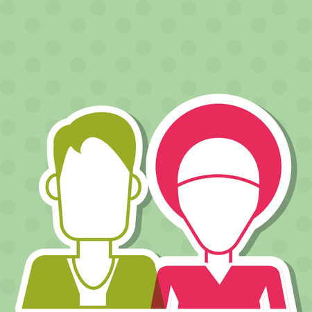 People concept with person icon design, vector illustration 10 eps graphic.のイラスト素材