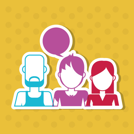 People concept with person icon design, vector illustration 10 eps graphic.のイラスト素材