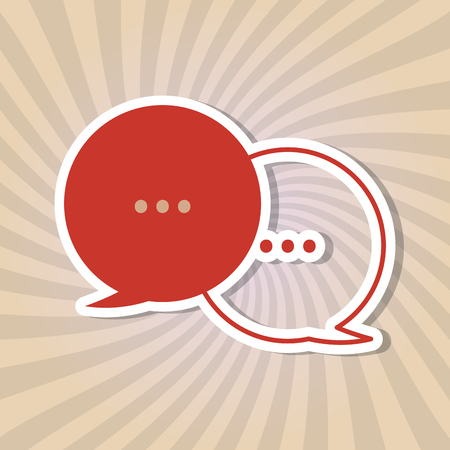 communication concept with bubble icon design, vector illustration 10 eps graphic.のイラスト素材