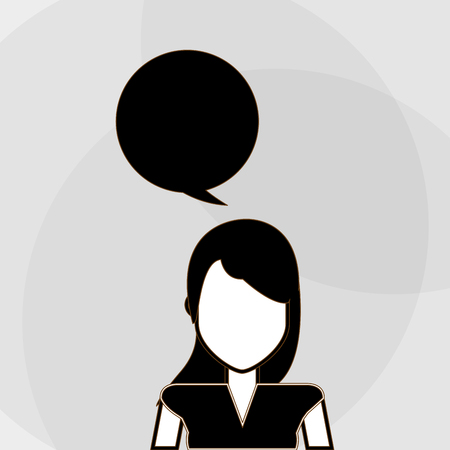 People concept with bubble icon design, vector illustration 10 eps graphic.のイラスト素材