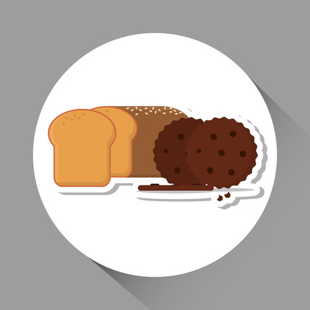 Bakery concept with bread icon design, vector illustration 10 eps graphic.のイラスト素材