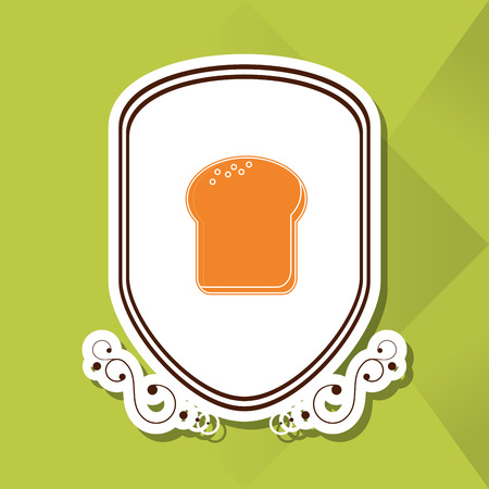 Bakery concept with bread icon design, vector illustration 10 eps graphic.のイラスト素材
