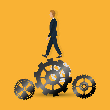 Businesspeople concept with icon design, vector illustration 10 eps graphic.のイラスト素材