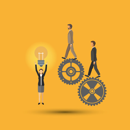 Businesspeople concept with icon design, vector illustration 10 eps graphic.のイラスト素材