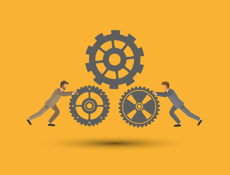 Businesspeople concept with icon design, vector illustration 10 eps graphic.のイラスト素材