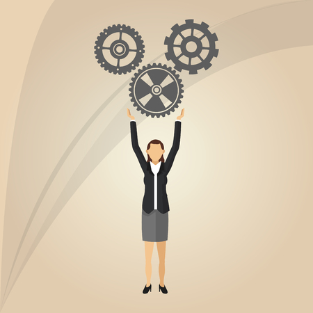 Businesspeople concept with icon design, vector illustration 10 eps graphic.のイラスト素材