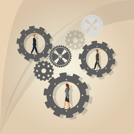 Businesspeople concept with icon design, vector illustration 10 eps graphic.のイラスト素材