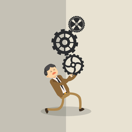 Businesspeople concept with icon design, vector illustration 10 eps graphic.のイラスト素材