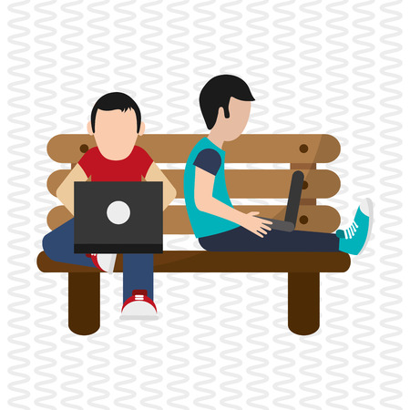 Resting concept with icon design, vector illustration 10 eps graphic.のイラスト素材