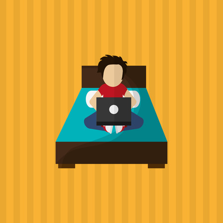 Resting concept with icon design, vector illustration 10 eps graphic.のイラスト素材