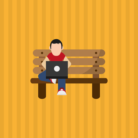 Resting concept with icon design, vector illustration 10 eps graphic.のイラスト素材