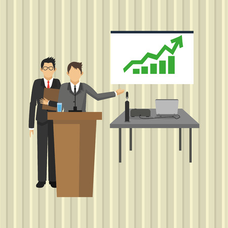 businesspeople concept with icon design, vector illustration 10 eps graphic.のイラスト素材