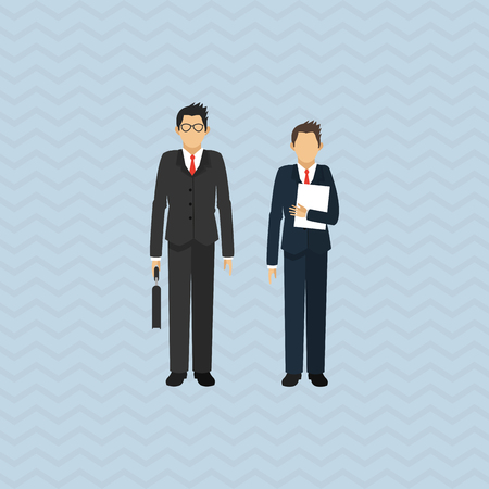 businesspeople concept with icon design, vector illustration 10 eps graphic.のイラスト素材