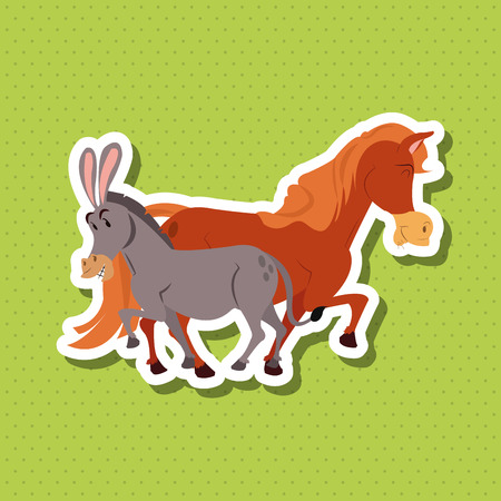 Animal concept with cartoon design, vector illustration 10 eps graphic.のイラスト素材