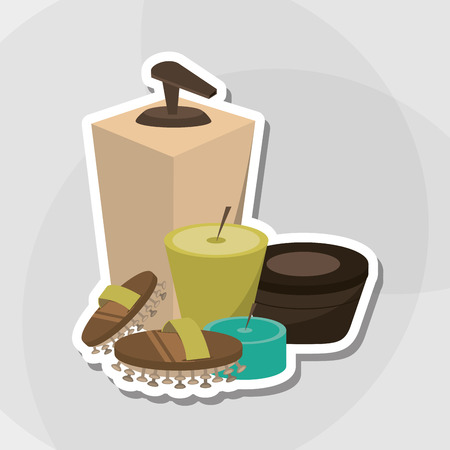 spa center concept with icon design, vector illustration 10 eps graphic.のイラスト素材