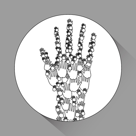 help concept with icon design, vector illustration 10 eps graphic.のイラスト素材